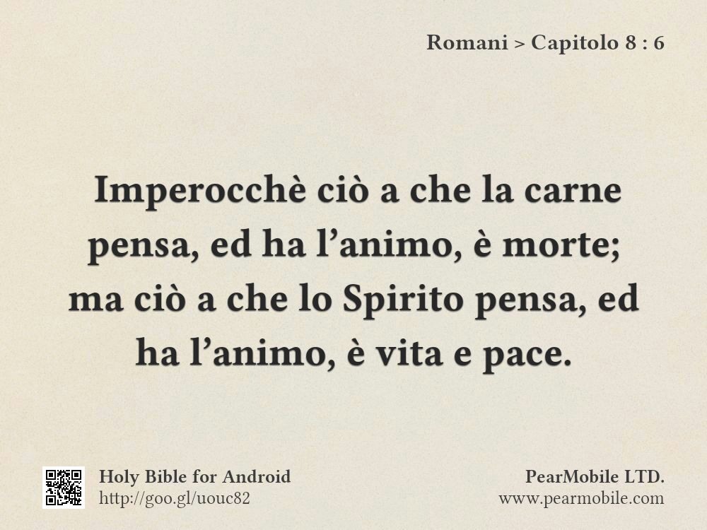 Romani, Capitolo 8:6